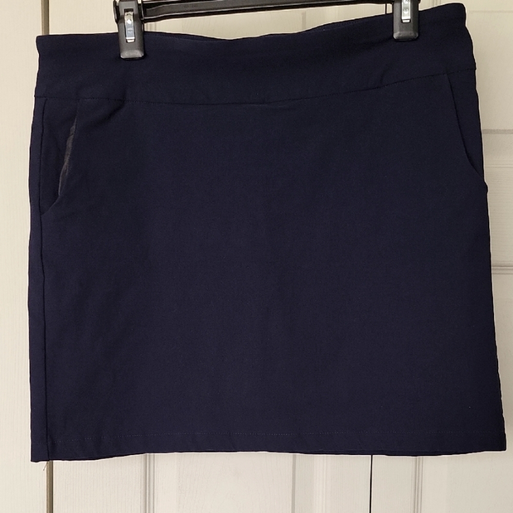 Basic Navy Pull Up Women's Skort